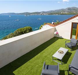 5 bedroom beachfront villa with pool on Ciova Island, Trogir, sleeps 12